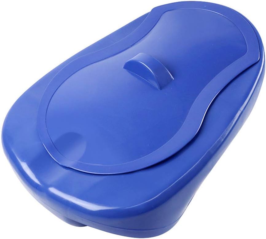GHzzY Portable Bedpan with Cover Thick Bedside Toilet Potty Urinal