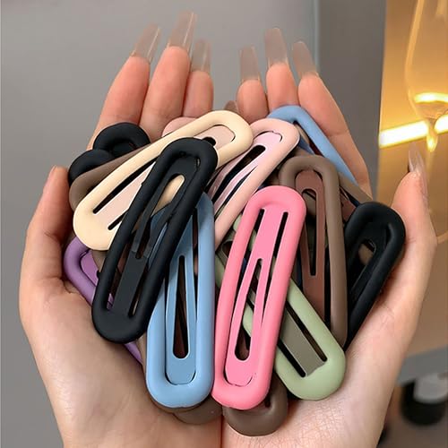 6 pinzas para cabello matte colores candy miniatura 5