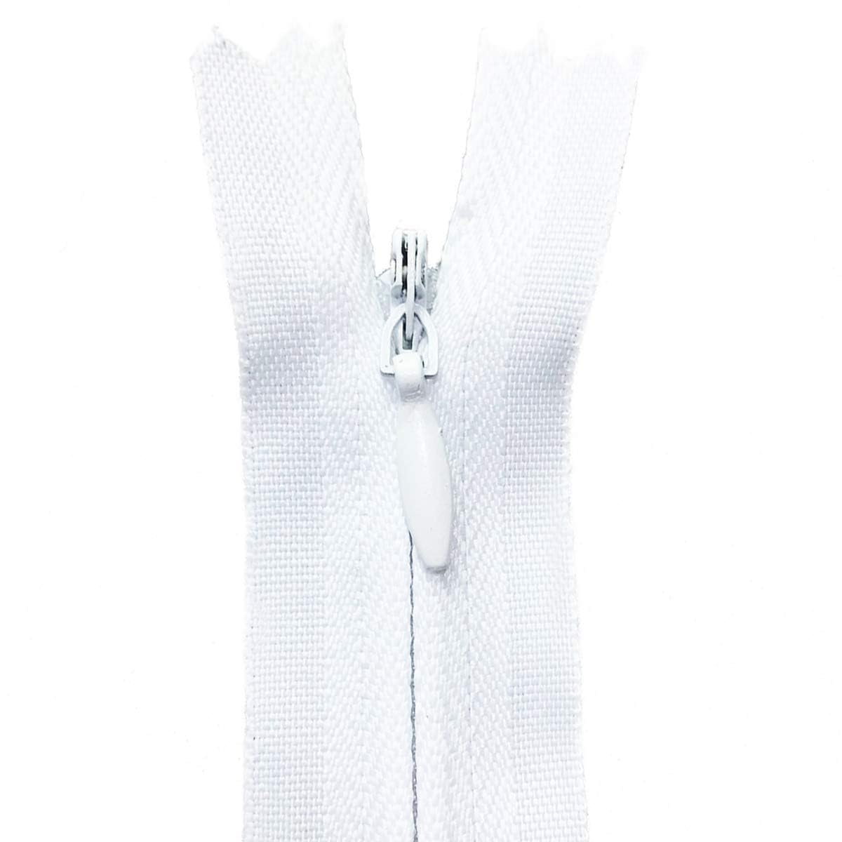 22" / 56cm Concealed Zips Invisible Fastenings Zippers Coil Zipper Dressmaking Skirts Fashion (White)