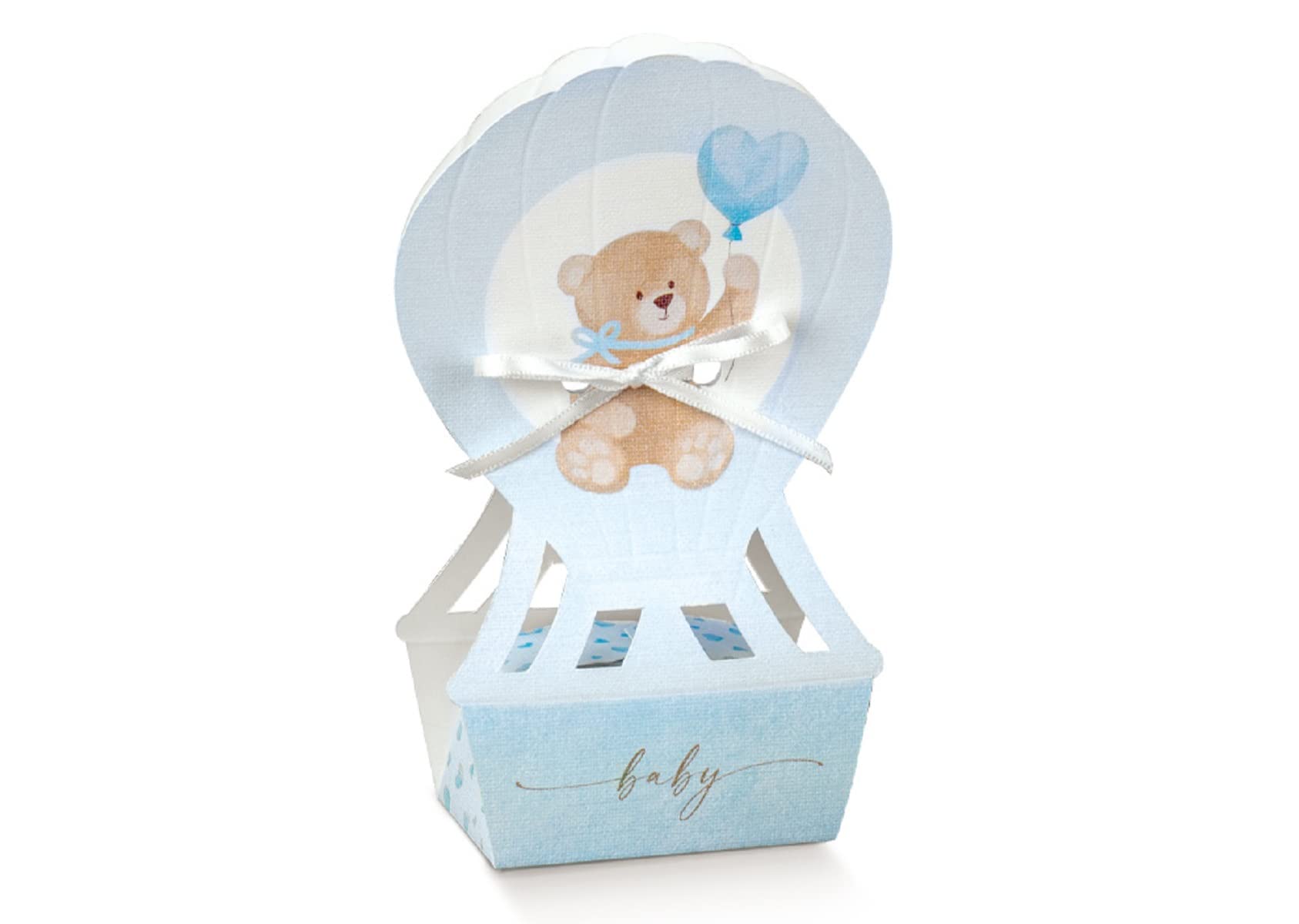 Boîtes montgolfière naissance souvenir baptême pour invités précieux