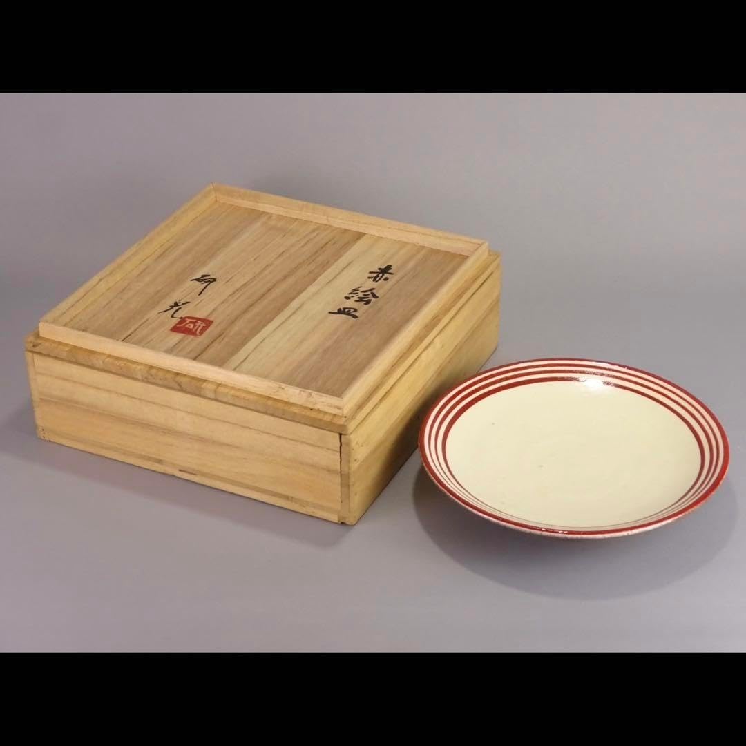 Y2919-3 茶道具 寺尾陶象 乾山清水寺の桜絵 茶碗 共箱 15 専用Y2919-3