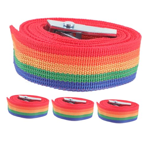 ARTIBETTER Multi-Function 4 Pack Cargo Straps Ratchet Buckles 25mm Wide 1.5m Long for Lashing Tie Down