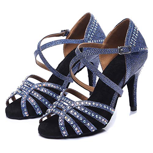 DKZSYIM Women's Latin Dance Shoes Ballroom Performance Shoes,Model YCL3744