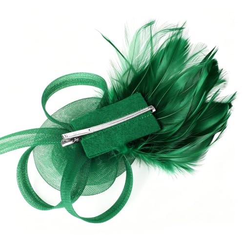 Sombrero fascinator para mujer con clip miniatura 5