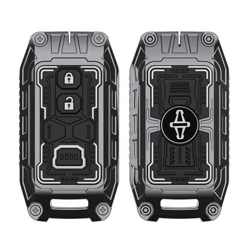 Image of Keyzone Iron Core Key Cover Compatible for Suzuki Victoris,Swift,DZire,Baleno,Ertiga,Grand Vitara, Brezza,Fronx,Jimny XL6, Ignis, Toyota Glanza, Urban Cruiser Hyryder, Rumion 2B smart (Gunmetal)