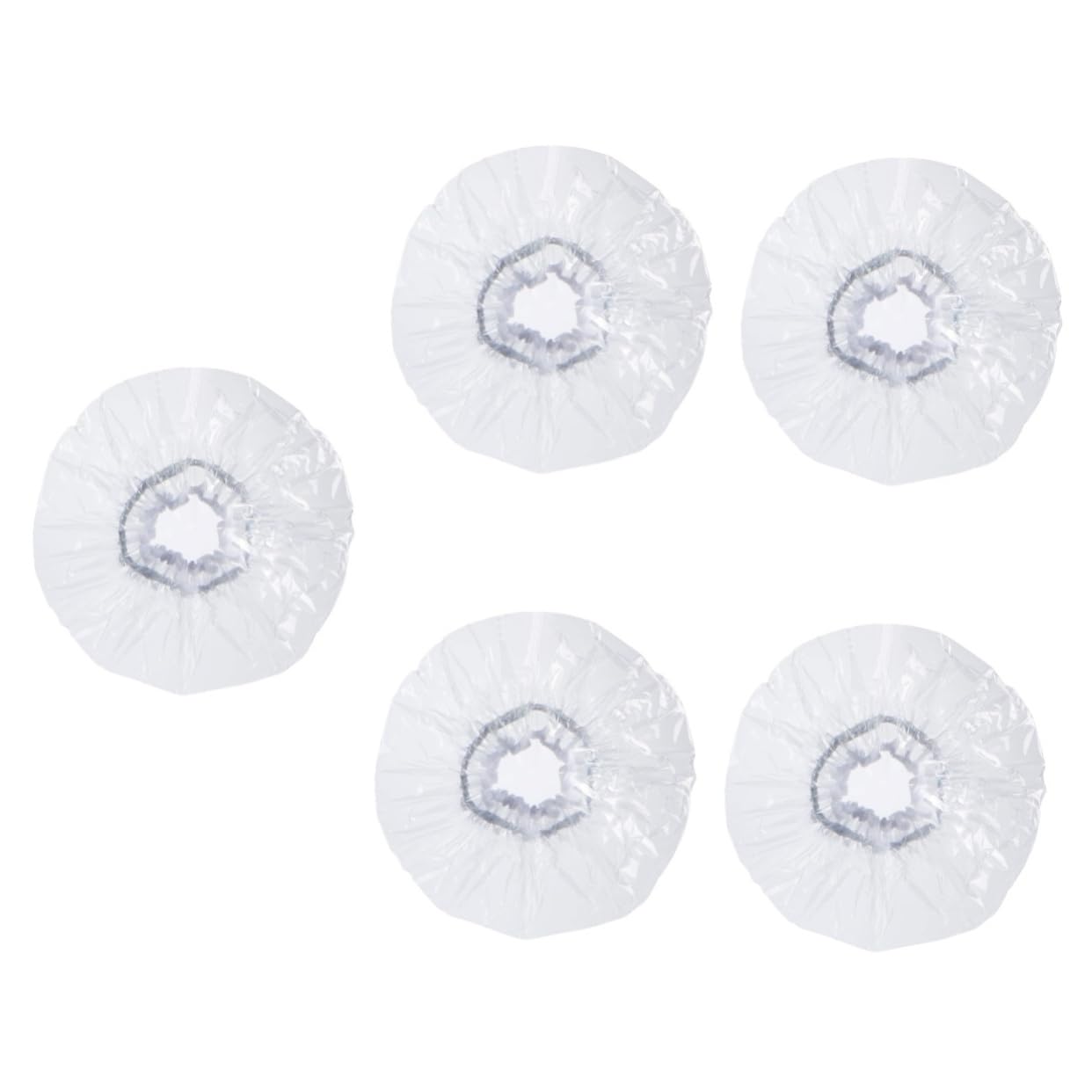 LALAFINA 5piezas Gorro De Ducha Para Adultos Capucha Protectora De Pelo Para Baño y Ducha Para Cabello y Diseño y Portátil y