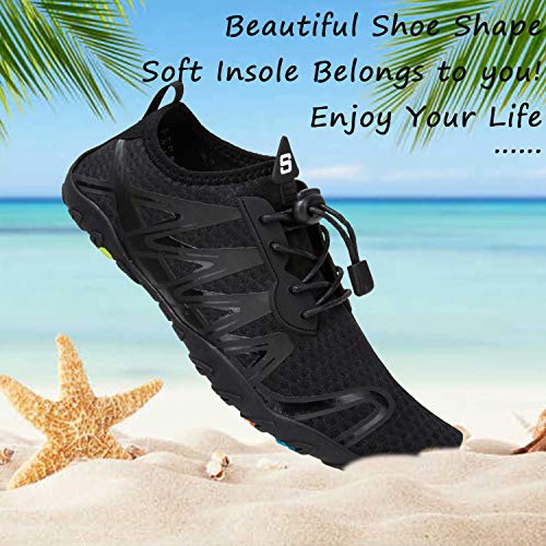 Image of YALOX Water Shoes Men's Women's Swim Shoes Outdoor Beach Barefoot Quick-Dry Aqua Pool Socks Swimming Yoga Surfing Exercise