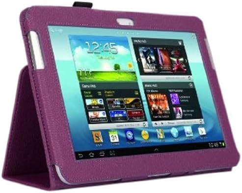 SupCase Slim Fit Folio Leather Tablet Case Cover for Samsung Galaxy Note 10.1-Inch N8000, Purple (S8000-62A-PL)