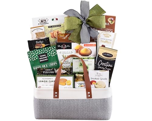 Wine Country Gift Baskets The Connoisseur Gourmet Gift Basket Food Gift Basket for Families College Students Appreciation Thank You Congratulations Get Well Soon Care Package