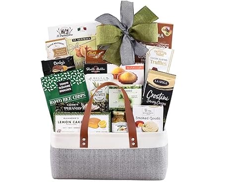 Wine Country Gift Baskets The Connoisseur Gourmet Gift Basket Food Gift Basket for Families College Students Appreciation Thank You Congratulations Get Well Soon Care Package
