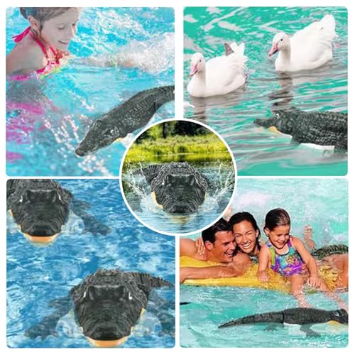 Alligator télécommandé 2,4 GHz jouet de piscine étanche