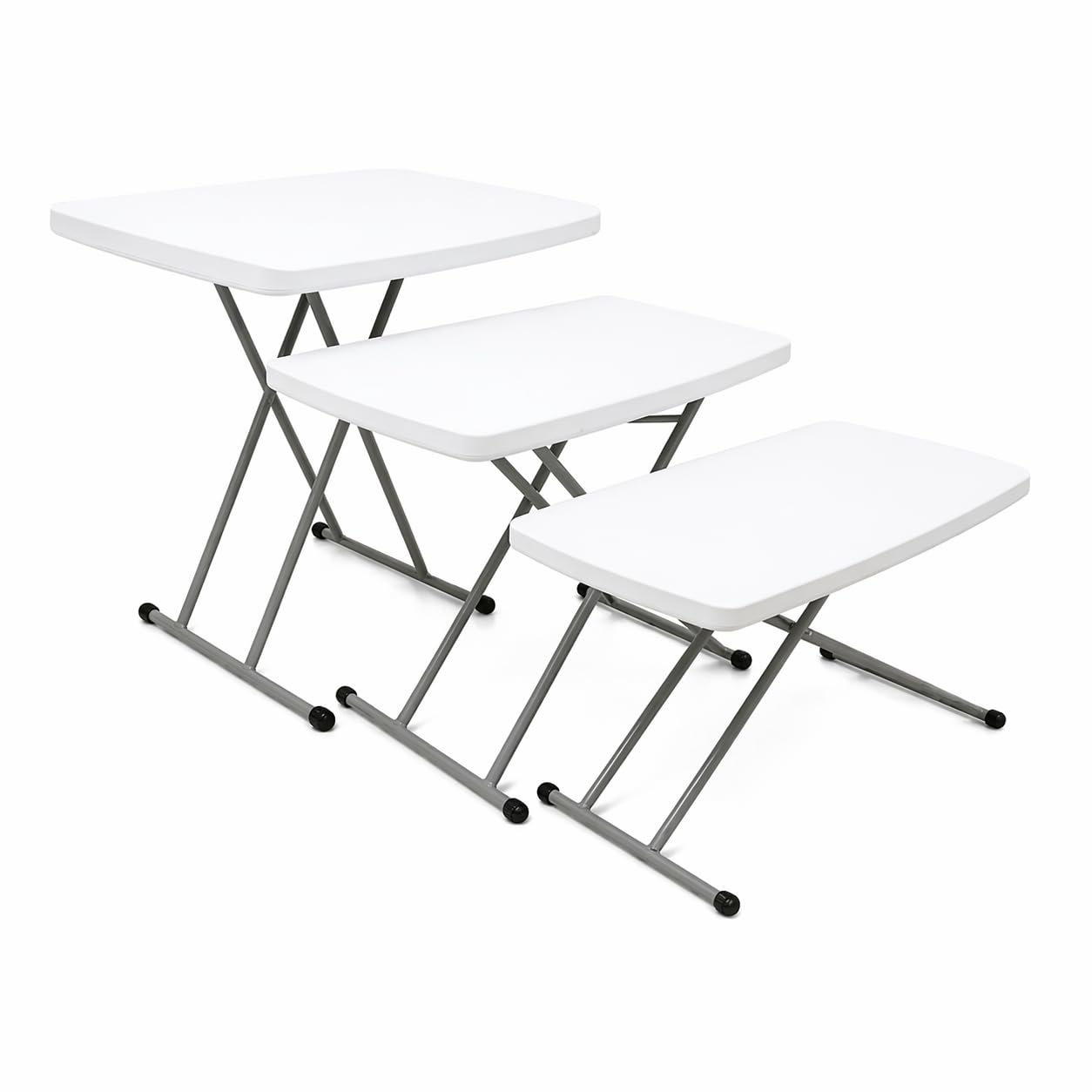 Geotech Mesa De Exterior Comforthome Plegable Blanca 75cm X 50cm