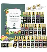 Aeshory Essential Oils Natural Pure Set 20 x 5 ml, Essential Oils Aroma Oil Aromatherapy Fragrance Oils for