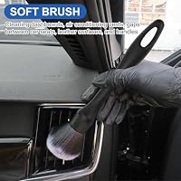 Vidspl Car Interior Duster Detailing Brush Set Cleaning Gel Kit, Soft Microfiber Towels Dash Vent Dusting Car Slime Putty Detailing Brushes Accessories Tools for Car Decoration Auto Truck SUV RV — image 4
