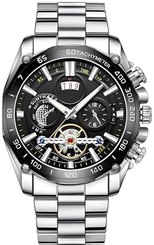 Image of KITCONE Multicolour Dial Analogue Men's Wrist Watch with Date Calendar, Metal Case and Strap -BRRD1
