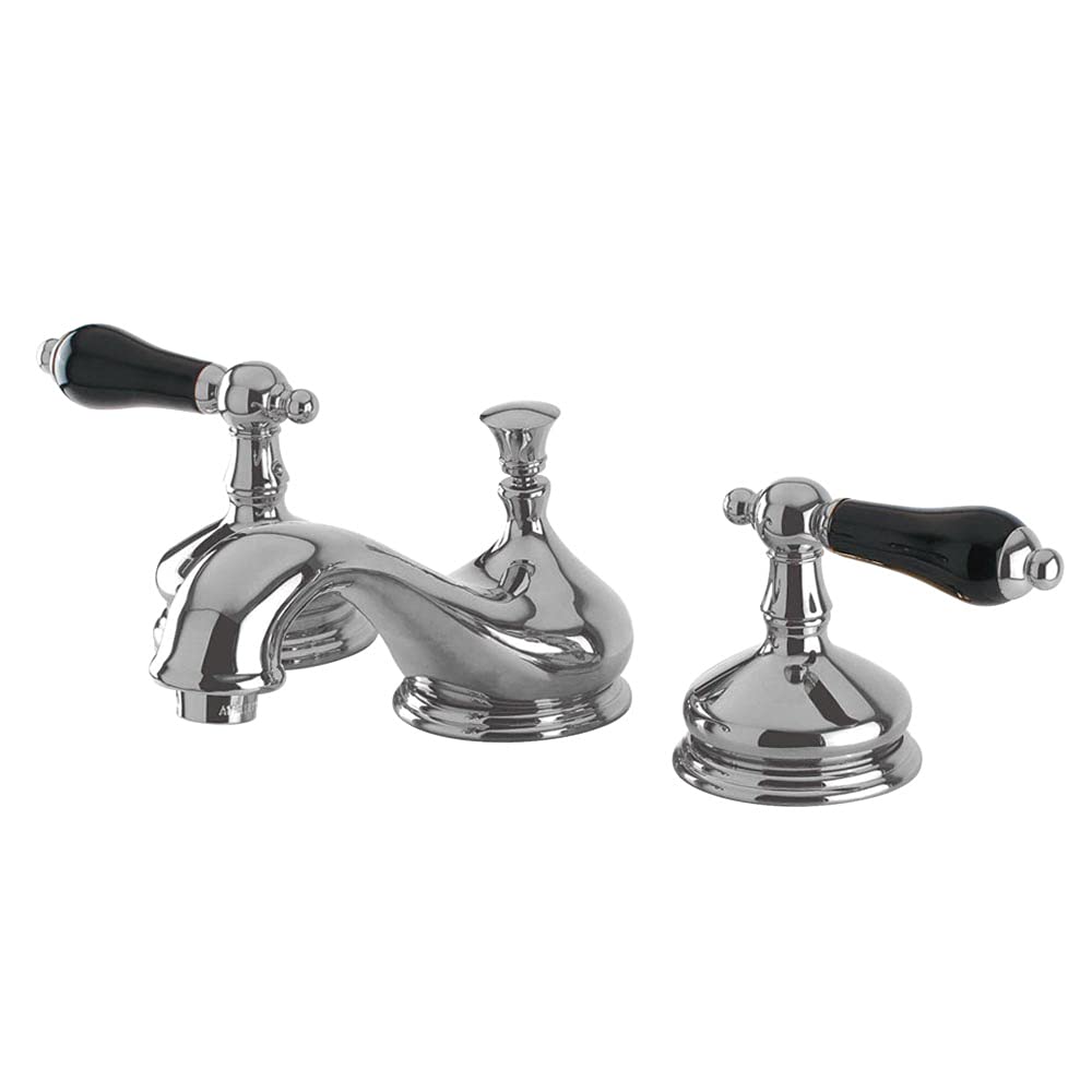 Robinet de toilette classique Kingston bonde de vidage chrome poli mélangeur lavabo rétro