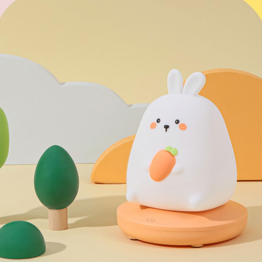 Lampe de Nuit à LED en Forme d'animal - Lampe de Nuit Mignonne pour Chambre d'enfant, Lampe de Table Rechargeable, Lampe de Chevet, Jolie décoration de Chambre, veilleuse pour Chambre à