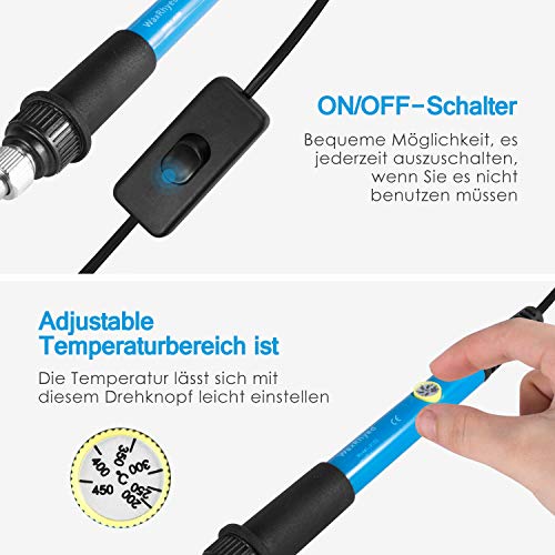 Lötkolben Set WaxRhyed 60W mit einstellbarer Temperatur