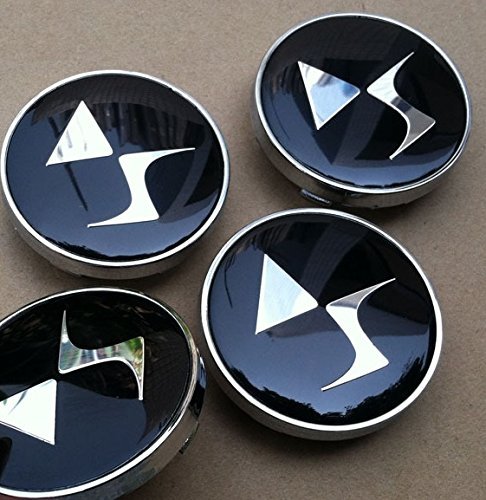 4 x DS Centre Roue Cache Moyeu Jante 60 mm logo embleme badge citroen ds3 ds5 cache moyeux