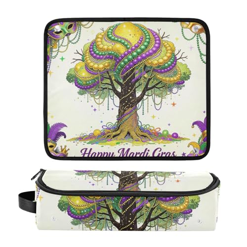 Bolso de viaje y tapete resistente al calor para herramientas de cabello, organizador impermeable para planchas, rizadores y secadoras miniatura 3