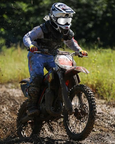Image of Kids Youth Dirt Bike Goggles-Motocross & ATV Riding Goggles for Women,Youth,UV400 Impact-Resistant PC Lens,Anti-Slip Strap,Lightweight MTB,UTV,OTG,MX Gear with Pouch & Cloth
