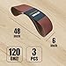 POWERTEC 3PK 6 x 48 Inch Sanding Belts, 120 Grit Aluminum Oxide 6x48 Belt Sander Sanding Belt for Bench Belt Sander, Woodworking & Paint Sanding, Metal Polishing (110213)