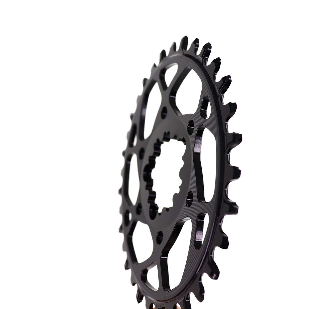 STONE – Plato Redondo/Ovalado Mount Direct Compatible con SRAM MTB 3 Tornillos 3 Offset CNC Aluminio Aleris 7075-T651 XX1 Eagle, X01 Eagle, GX Eagle, X1-1400, GX-1400, S-2210, X0, X9, S1400