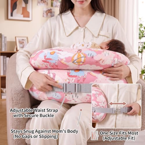 Image of Proliva Feeding Pillow for New Born Baby with Detachable Cover Breast Feeding & Maternity Nursing Pillow for Breastfeeding Support for Baby Feeding Pillow for Mom