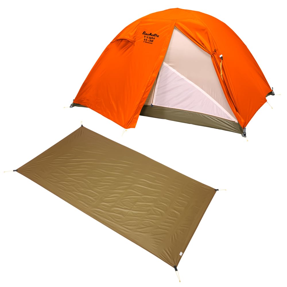 【新品未使用】プロモンテ VL-38 4S 3人用テント オレンジ色 軽量 Amazon.co.jp: プロモンテ 超軽量アルパインテント 3人用 VL-38 4S ORG