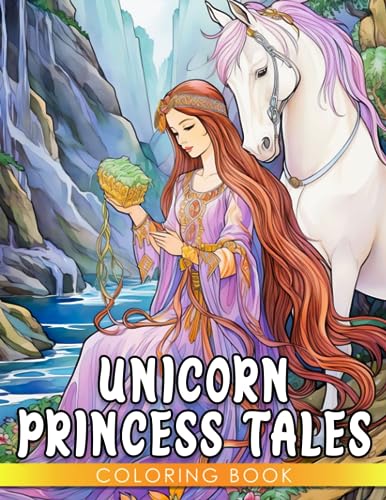 Unicorn Princess Tales: An Enchanting Coloring Book for Kids - Create, Imagine, and Dream
