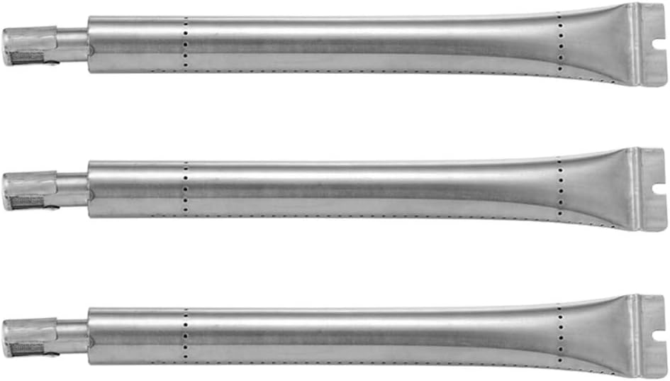Grill Tube Burner Replacement Parts for Broil King Signet 320 and Sovereign 90 20 9864-54 9868-54 Gas BBQ Models, 14 5/16 inch x 1 1/4 inch, Stainless Steel, Set of 3, KB869