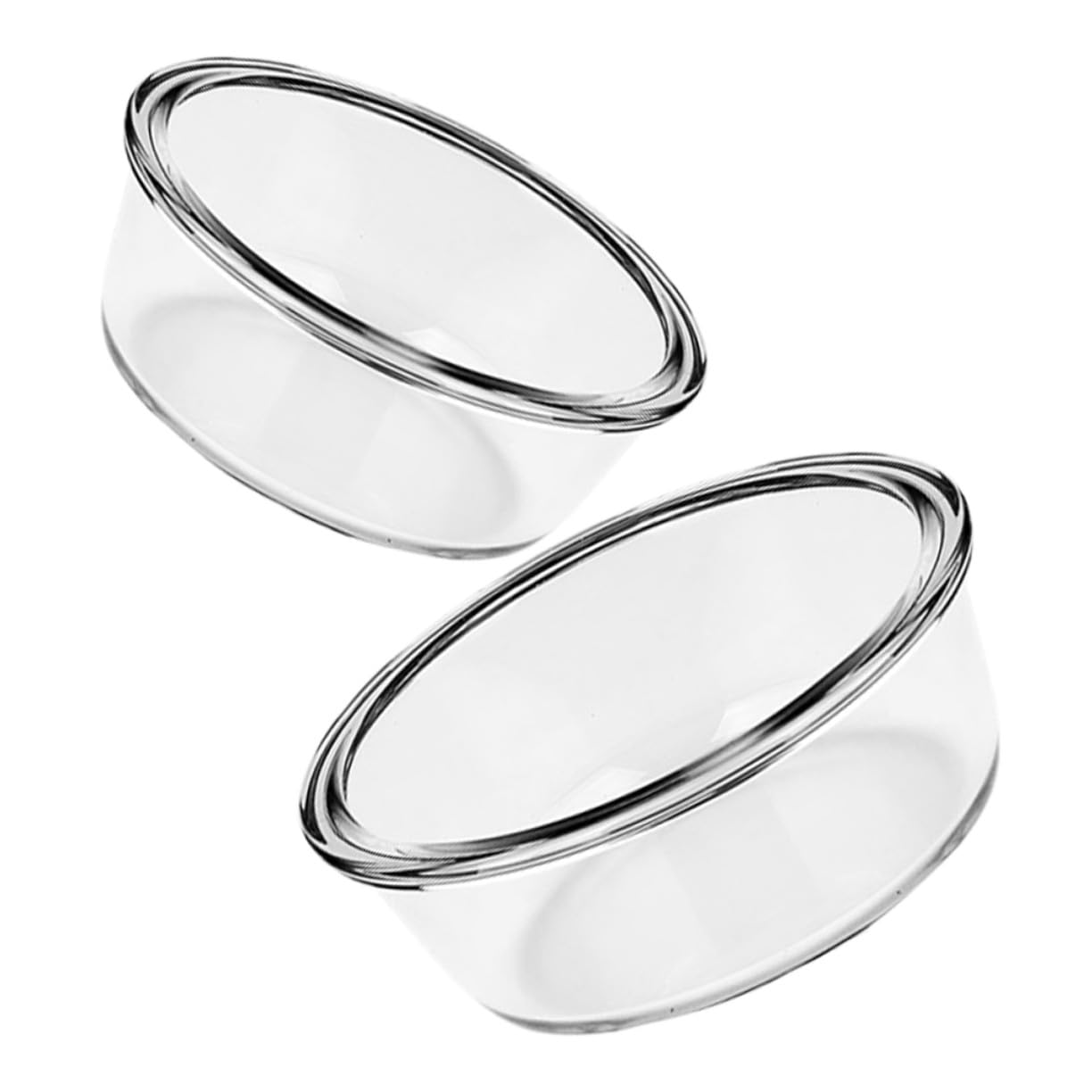 2 Stück Hitzebeständige Glas Schüsseln Spülmaschinenfest Vielseitige Salat und Dessertschalen Geeignet für Ofen und Heißluftfritteuse Lebensmittelecht Runde Auflaufformen
