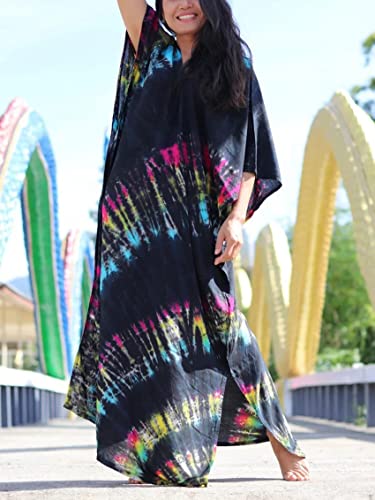 Kaftan Dresses for Women Plus Size Summer Beach Dress with Print and Swim Cover Ups4