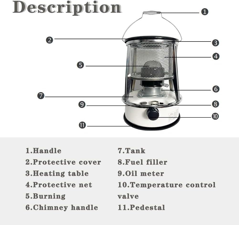 Stove Kerosene Heater For Indoor Stove Non Electric Kerosene Stove Tent Heater Space Heater For Patio Deck Home Barbecue