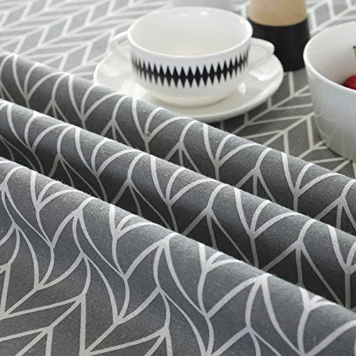 yeacher Toalha de mesa redonda mista estilo terileno e algodão do norte da Europa Multicolor Triângu