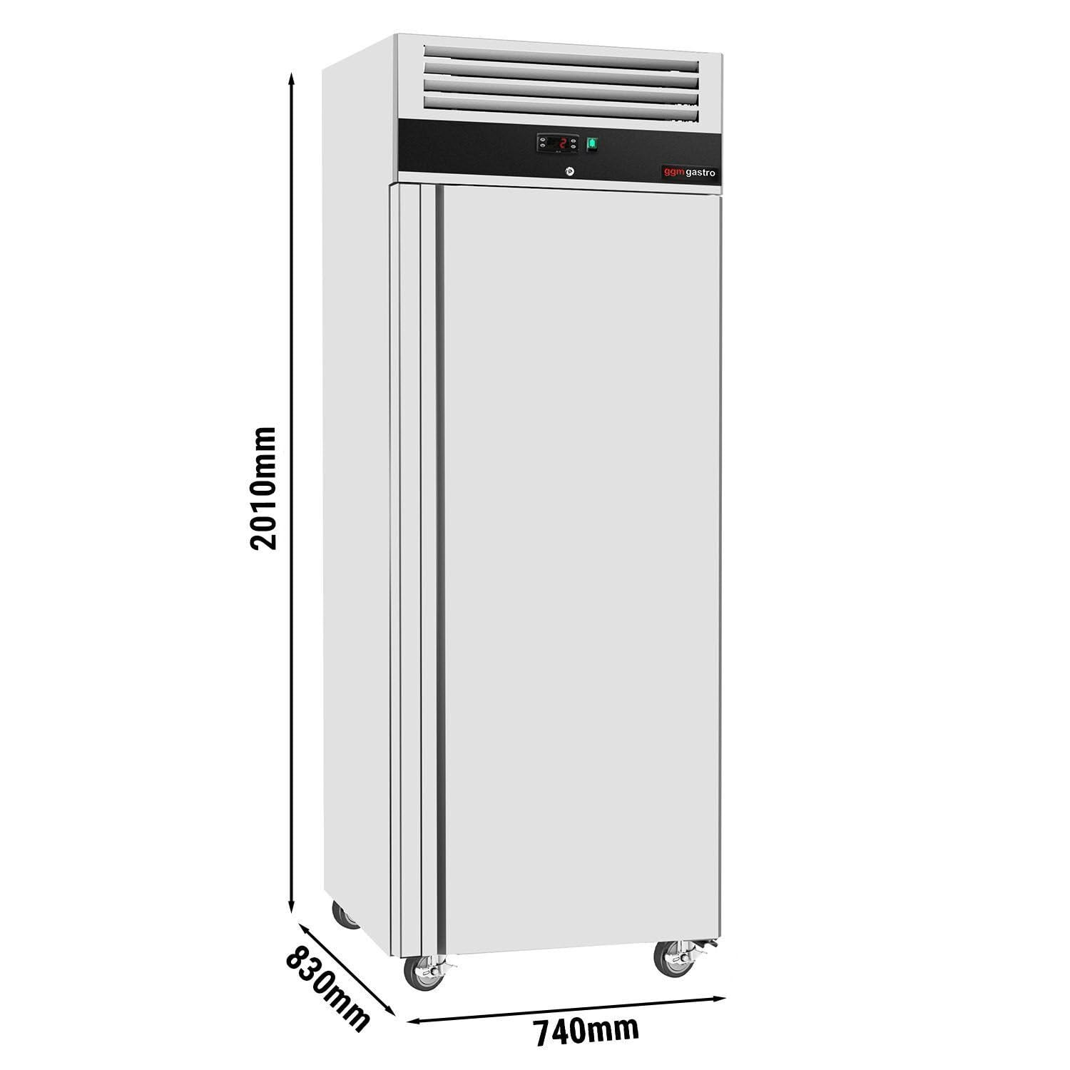 GGM Gastro Kühlschrank ECO GN 2/1 700 l | Hochwertiger Edelstahl AISI 304, für den Dauereinsatz konzipiert, einfache Reinigung, abschließbar, flexibel mobil