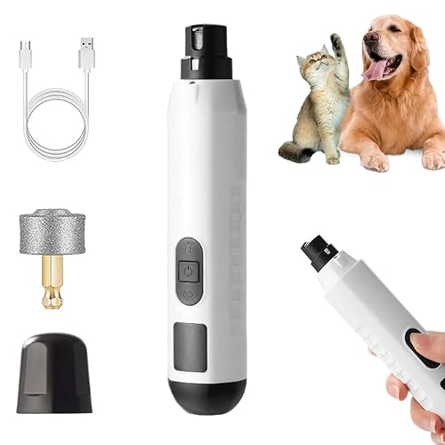 CBDYWVR Silent Groom Pro, Nail Trimmer with LED Light & 5 Speeds,Quick USB Charge,Electric Rechargeable Pet Nail Trimmer for Small Medium Large Dogs & Cats