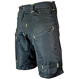 Urban Cycling Apparel The Single Tracker - Mountain Bike MTB Shorts with Secure Pockets Black/Yellow