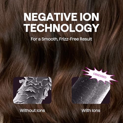 Hair Dryer, Wavytalk Turblow Pro Fast Drying Blow Dryer with Diffuser, High Speed Hair Dryer with 110,000 RPM, Pro Negative Ions for Reduces Damage, Frizz Smoothing, 3 Speeds & 3 Temps, Matte Grey - image 7