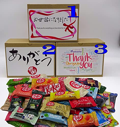 ネスレ日本 キットカット ミニ 食べ比べ 60個セット ありがとう お世話になりました Thank you メッセージ付き ランダムセット 8種以上 異なる味 バラエティ 詰め合わ 8種類 15種類 お届け物に Kitkat Kitkats (60個(15