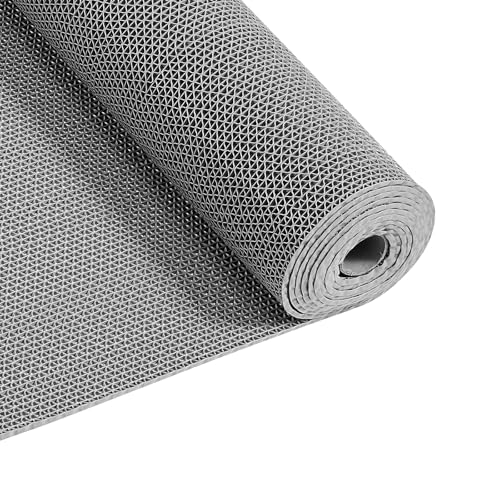 VEVOR Tapis de Drainage Antidérapant 90x500 cm, Caillebotis Piscine en PVC, Revêtement de Sol pour Zones Humides Restaurant Piscine Terrasse Salle de Bain,...