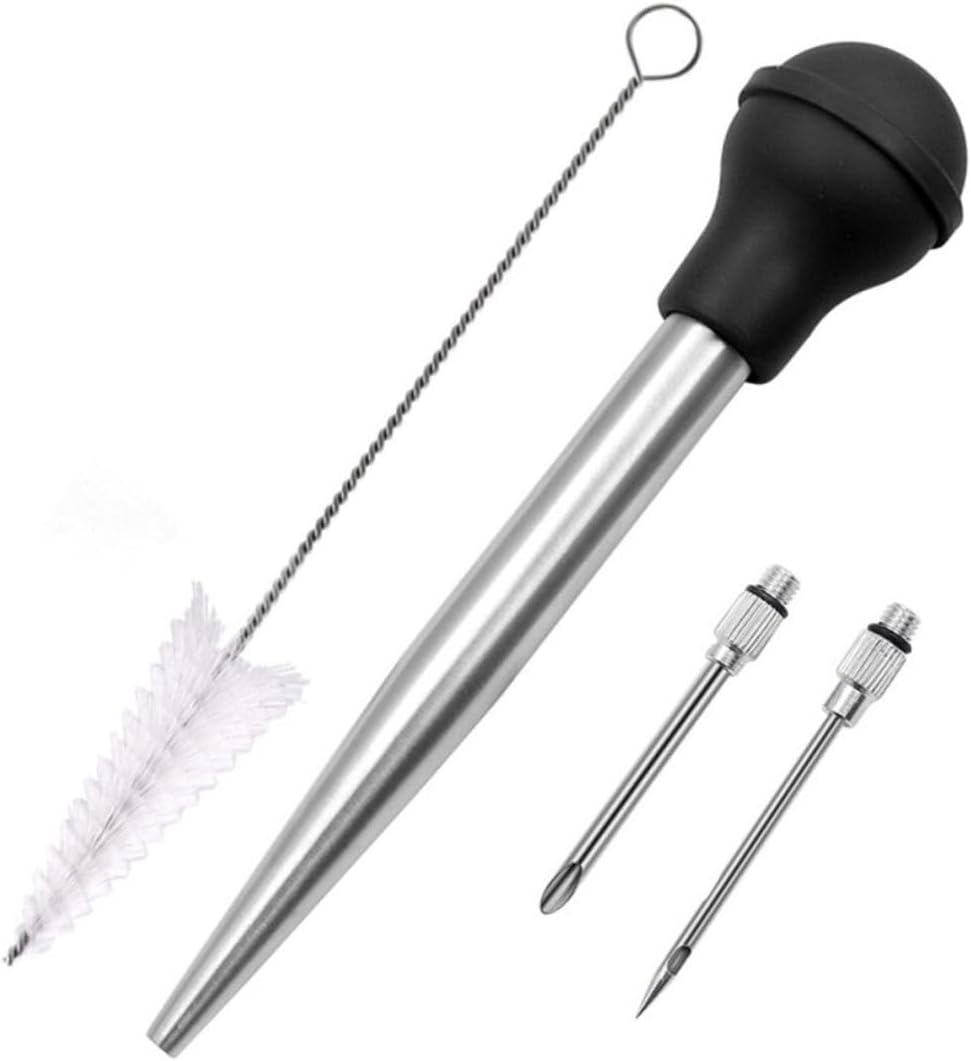 Cooking Gadgets Turkey Injector Kit for Basting and Grilling Seasoning Pump Brush