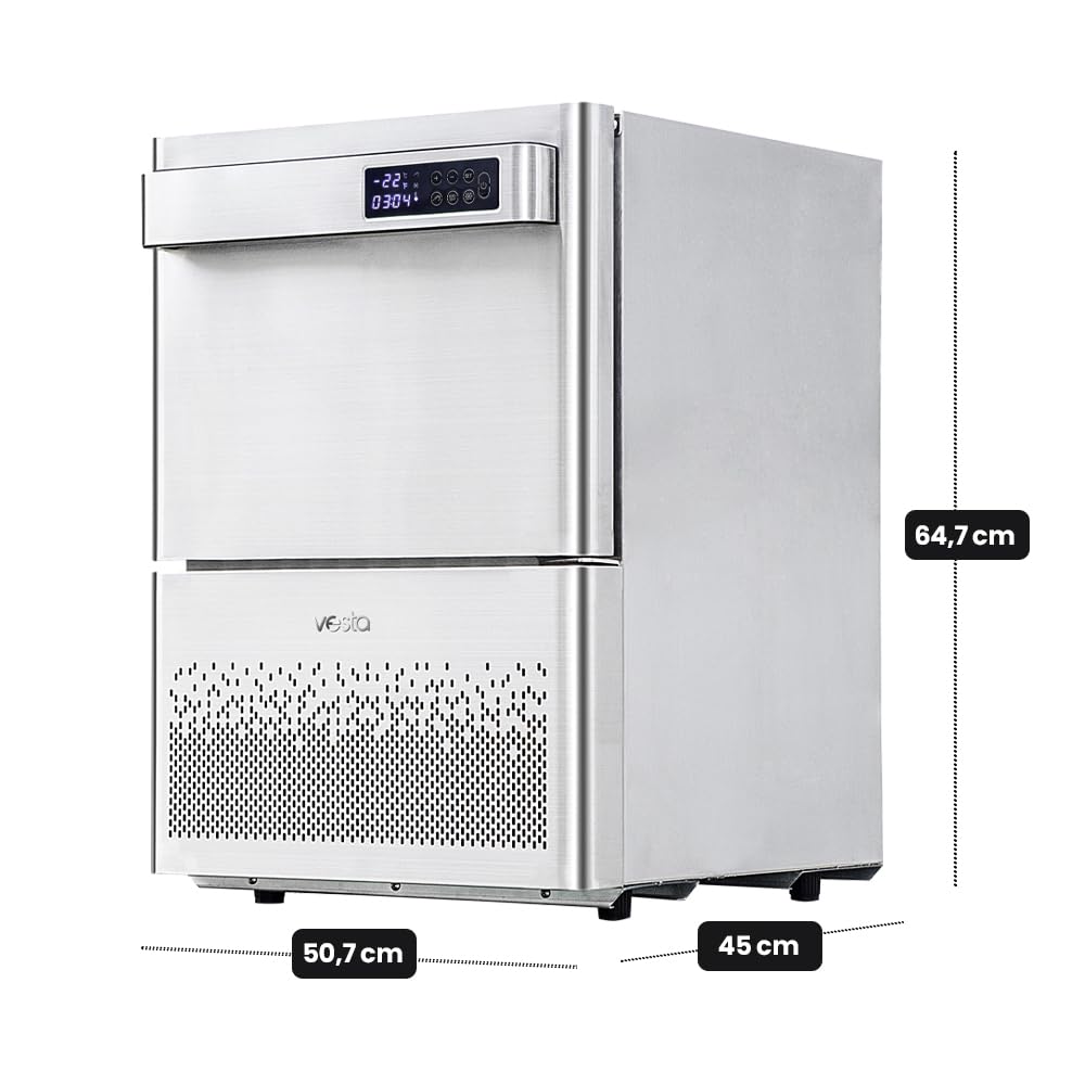 Vesta Precision Abbattitore di Temperatura BF100 per Raffreddare e Congelare gli Alimenti in Tempi rapidi | Congelatore a Pozzetto Compatto con 1 Vassoio incluso (capacità di 2) | Camera 33,5x30x20cm