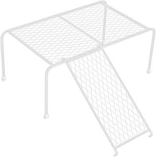 Mikikit 1Juego Soporte de Metal con Plataforma de Alimentación de Hierro Rutin Jaulas de Pollos Estante Resistente y Duradero Mascotas Color