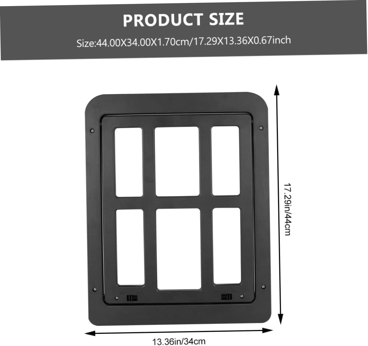 1 Set Lockable Screen Gate for Dogs Cats Durable to Install for Screen Doors Windows Convenient Access for Pets