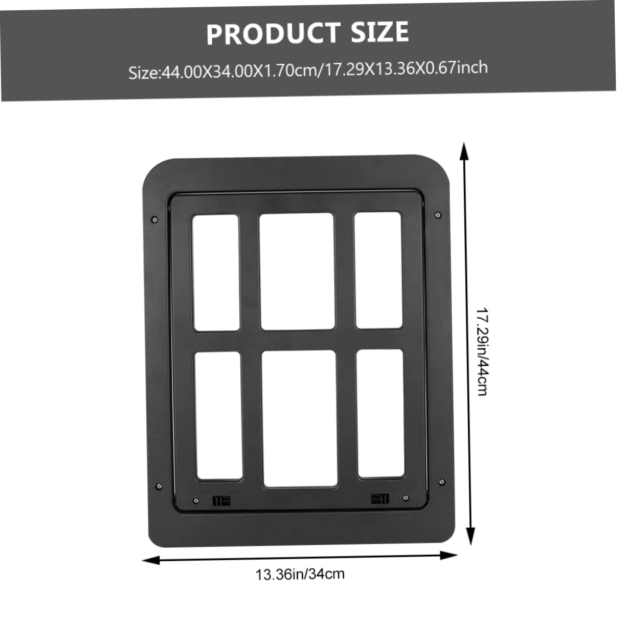 ibasenice 1 Set Lockable Screen Gate for Dogs Cats Durable to Install for Screen Doors Windows Convenient Access for Pets