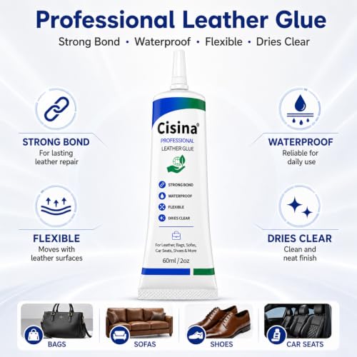 Professional Fast-Setting Leather Glue 60ml