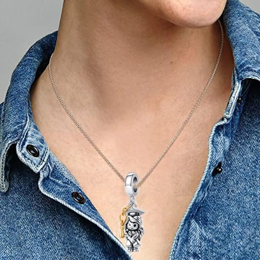 NanMuc Graduation Hat Charms Graduate Bead Charm Compatible With Pandora Bracelet - Image 5