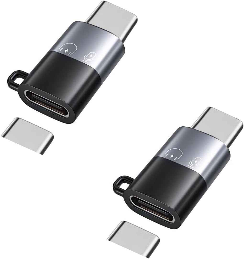 for DJI Mic Mini/Mic 2/Mic 3 Mobile Phone Adapters for Phone 14 13 12 11 8 Smartphone/PC/Mac Type c Connector Accessories Wireless Microphone Receiver (2 Pack)