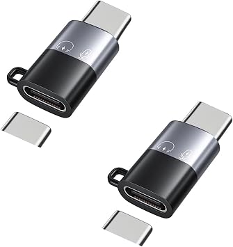 for DJI Mic Mini/Mic 2/Mic 3 Mobile Phone Adapters for Phone 14 13 12 11 8 Smartphone/PC/Mac Type c Connector Accessories Wireless Microphone Receiver 2 Pack